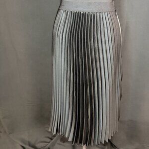 Black Pleated Midi Skirt | New | Classic Minimalist Skirt